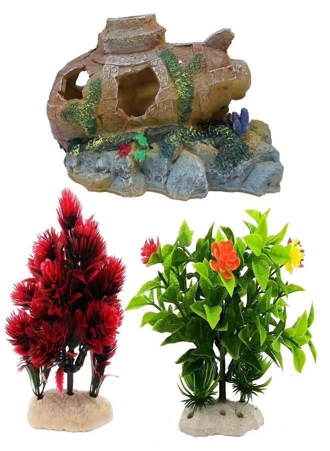 Jainsons Aquarium Decoration Combo Items - Image 1